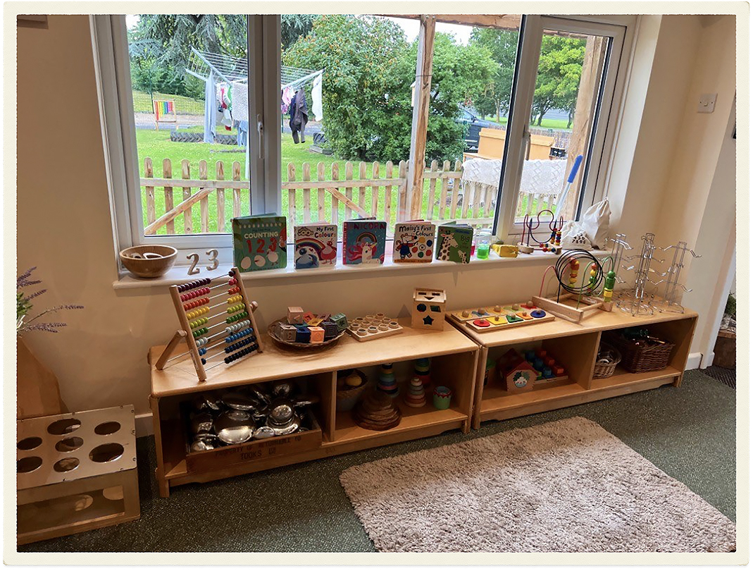 View 2 of the Seedling Room for children aged 0 to 2 years old.
