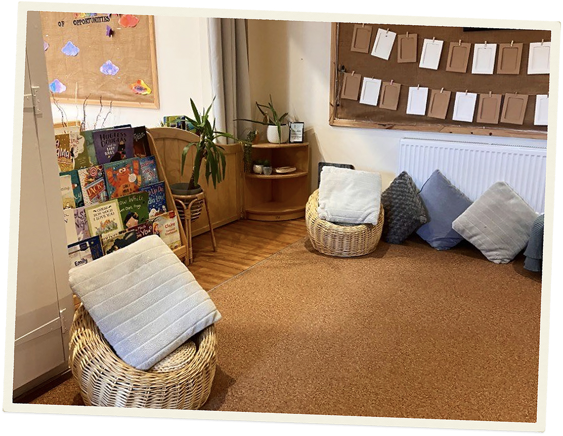 View 1 of the Sunflower Room for children aged 2 to 3 years old.